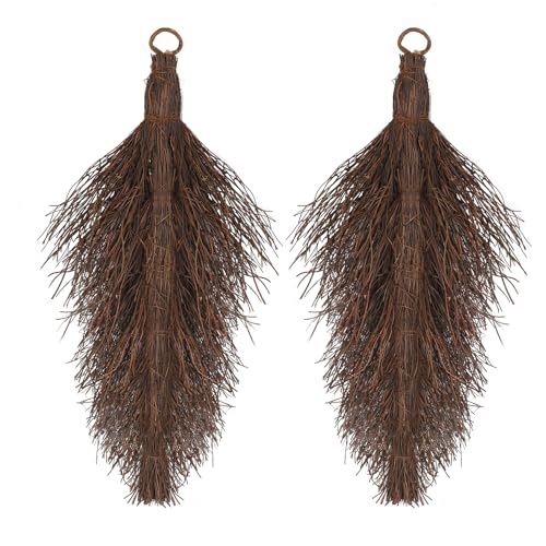 17-Inch Grapevine Teardrop Swag Wreath Base - Natural DIY Craft Form (2 Pack)