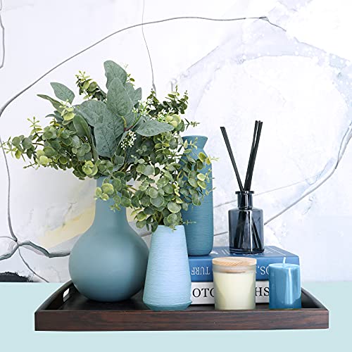 10 Pcs Artificial Eucalyptus Stems, Mixed Faux Greenery for Wedding Decor