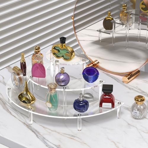 3-Tier Acrylic Display Risers - Half Moon Cupcake and Perfume Organizer
