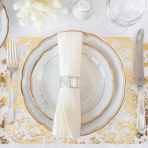 Gold Table Runner 11x108 inches 4-Pack Sequin Glitter Mesh