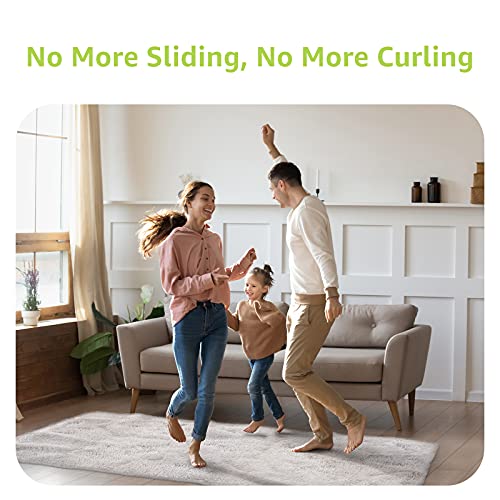 Rabenda Rug Tape Grippers for Hardwood Floors, 12 Pcs Non-Slip Carpet Stickers