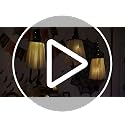 Light-Up Hanging Halloween Ghost Decor with Witch Hats - Set of 3