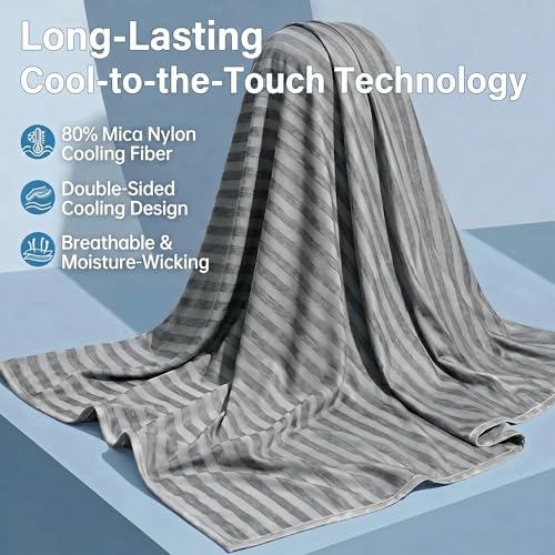 Guohaoi Queen Cooling Blanket for Hot Sleepers, 90"x90" Arc-Chill