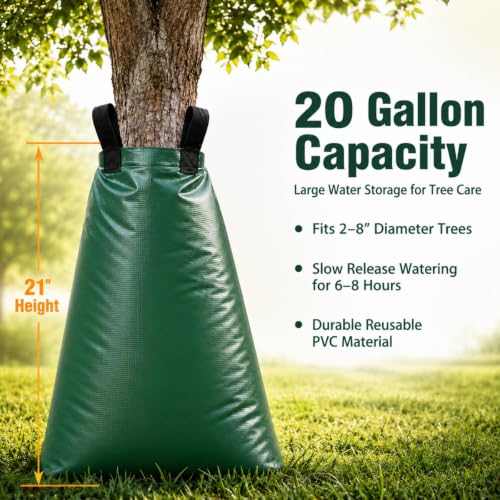 20 Gallon Tree Watering Bags 3 Pack - Slow Release PVC Irrigation