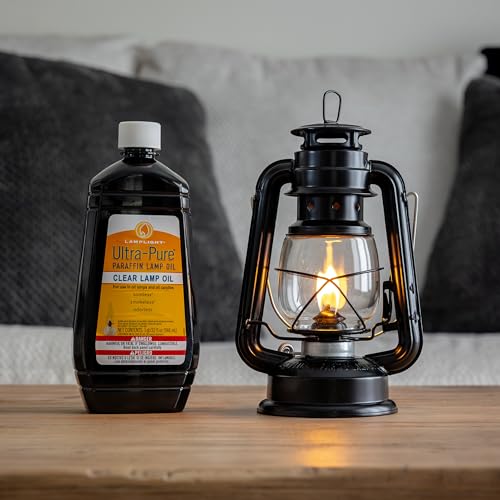 Clear Liquid Paraffin Lamp Oil - Smokeless, Odorless & Sootless Fuel - 32 oz