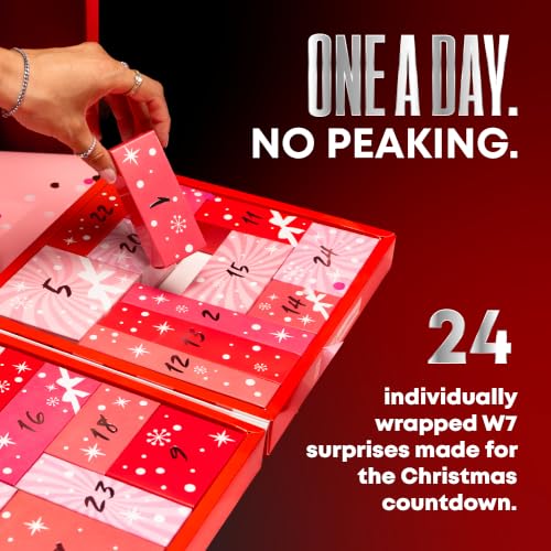 W7 Beauty Blast Makeup Advent Calendar 2026 - 24 Cosmetic Treats & Miniatures