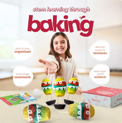 Kids Hot Air Balloon Baking Kit with Silicone Mold and Pre-Measured Ingredients