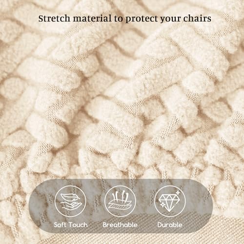 Bar Stool Covers Set of 4 | Stretchable Slipcovers for Kitchen