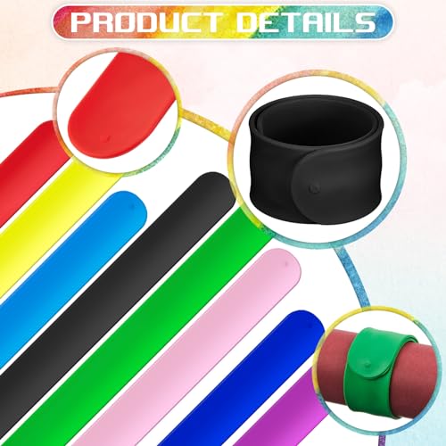 32 Pcs Wrapping Paper Roll Holder Clips Silicone Slap Bands