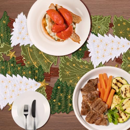 Ritgssi Christmas Tree Table Runner 13"x108" Winter Holiday Table Decor