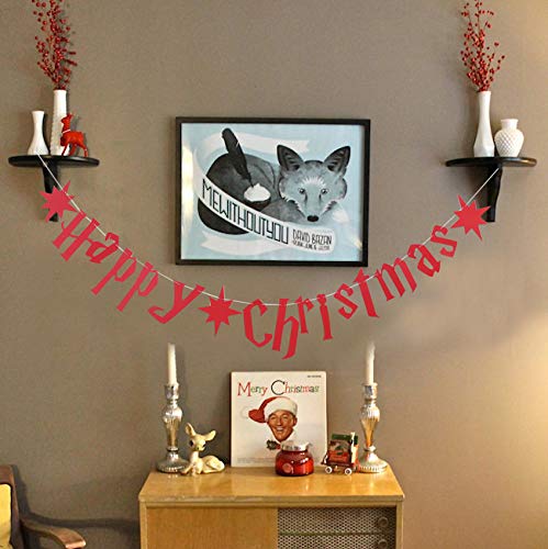 Happy Christmas Banner - Christmas Decoration, Indoor & Outdoor Holiday Sign