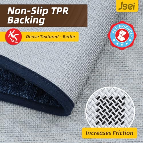 Dirt Trapper Door Mat 24x36 Inch, Non-Slip Washable Indoor Entryway Rug
