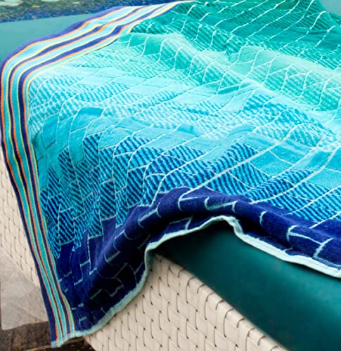 Oversized XL Beach Towels 39 x 68 Inches, 2-Pack 100% Cotton Terry