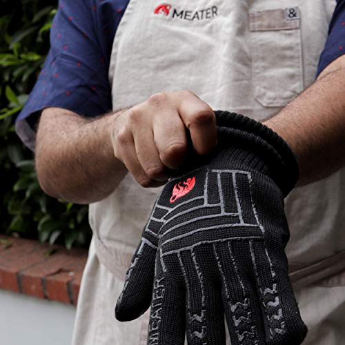 MEATER Cooking Gloves: for Grill, Smoker, Oven, and Baking | Non-Slip, High-Temperature Protection, Extra Long Cuffs | Great Gift