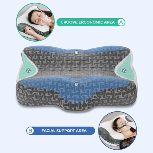 Adjustable Ergonomic CPAP Pillow for Side & Back Sleepers