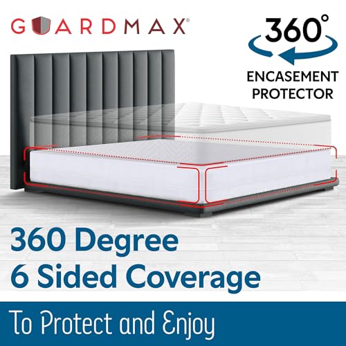 Waterproof Box Spring Cover - Queen Size Bed Bug Proof Encasement