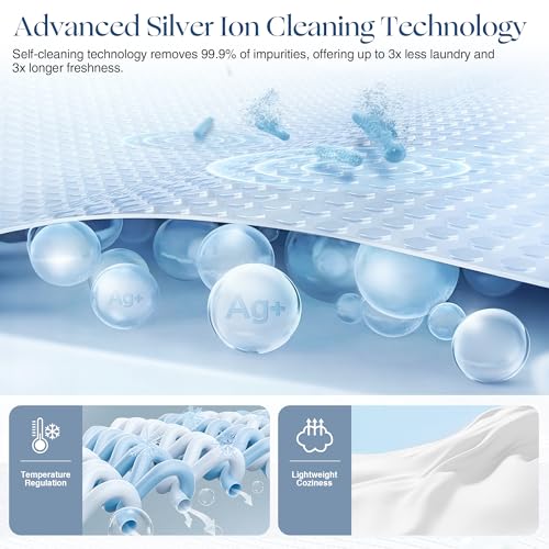 King Silver Infused Cooling Comforter - Lightweight & Breathable