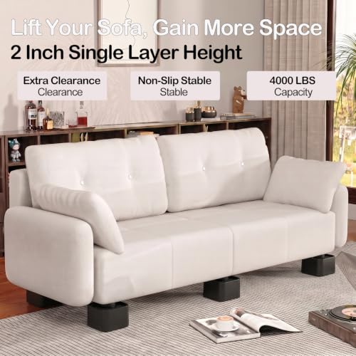 Heavy Duty Bed Risers - Adjustable Stackable Furniture Lifts