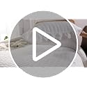 White Ruffle Seersucker Queen Comforter Set - 3-Piece Soft Bedding Set