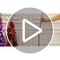 Pink 5ft Collapsible Christmas Tree with Lights, 30 Ornaments & Star Topper - Holiday Decor