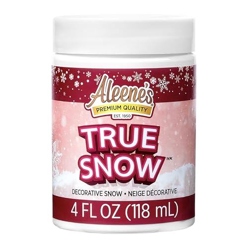 Fluffy Artificial Snow Paste for Holiday Crafts - 4 oz Weatherproof White
