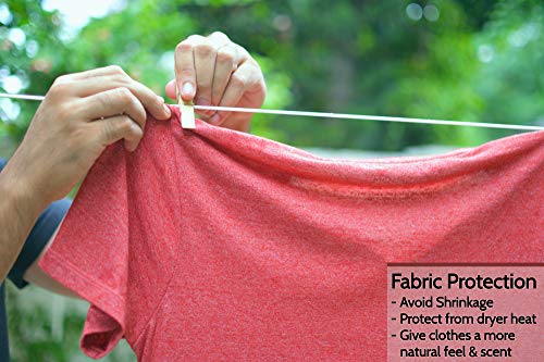 Retractable Clothesline - 45ft Heavy Duty Indoor & Outdoor Wall Mount Laundry Line