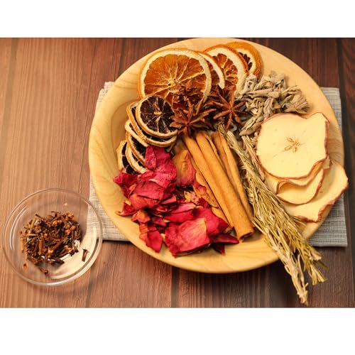 Natural Stovetop Simmer Pot Potpourri Kit with Dried Fruit and Spices