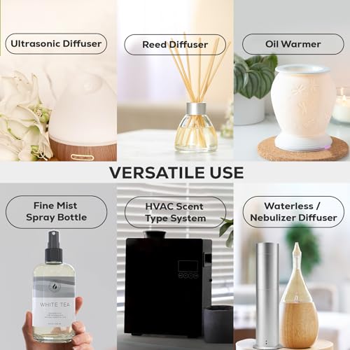 White Tea Luxury Diffuser Oil Refill (8.5 Fl Oz) - Hotel Scent Home Fragrance