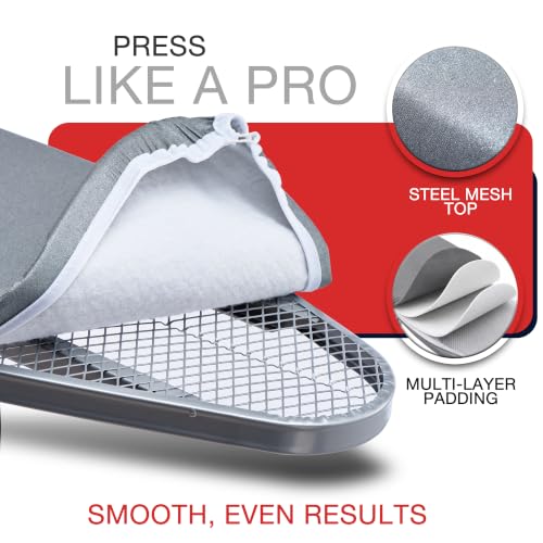 Full Size Ironing Board with Heat Resistant Cover and Iron Rest