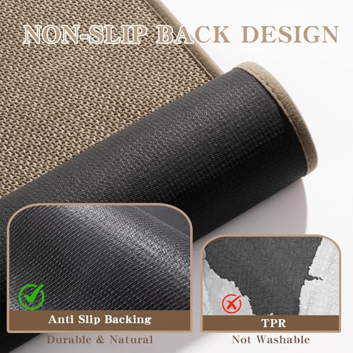 Chakme Ultra Thin Non-Slip Quick Dry Bath Mat 24x17 Dark Beige