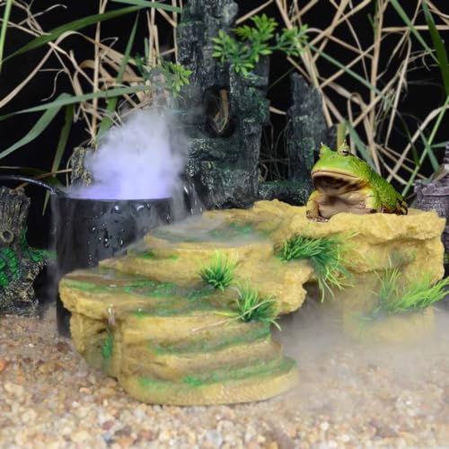 Ultrasonic Mist Maker with 12 LED Lights, Splash Guard, and Fogger