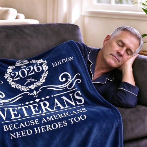 Veteran Gifts for Men Throw Blanket 60”x80” Veterans Day