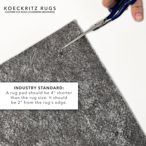Koeckritz Duo-Lock Felt & Rubber Rug Pad 4' x 8' Non-Slip Floor Protector