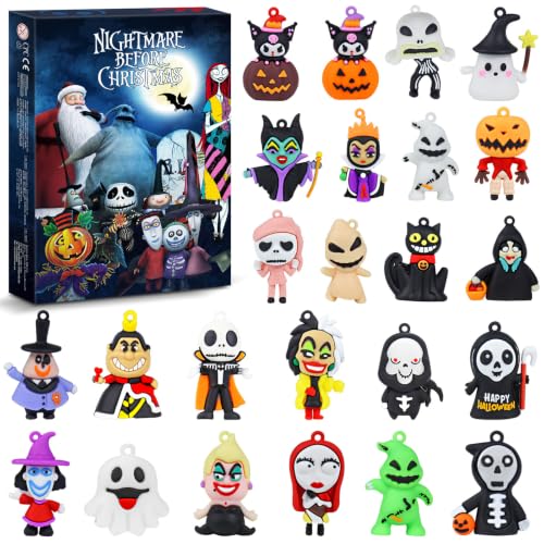 Halloween Advent Calendar 2026 - 24 Day Spooky Countdown Box with Mini Figurines