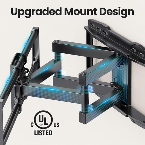 Full Motion TV Wall Mount Bracket for 37-90 Inch TVs, VESA 600x400