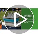 Collapsible Wash Basin Portable Dish Tub & Camping Sink - Blue, 7.27L