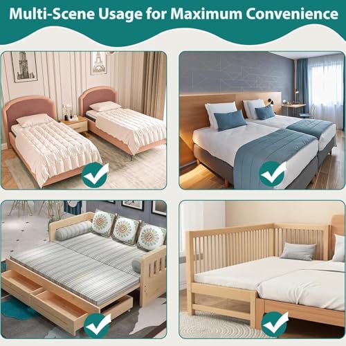 Split King Bed Bridge Mattress Gap Filler - 80" x 12" Extra Wide Converter