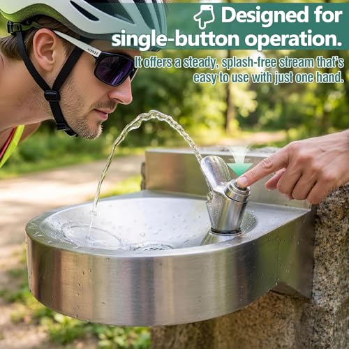 Wall-Mounted Stainless Steel Drinking Fountain for Commercial Spaces