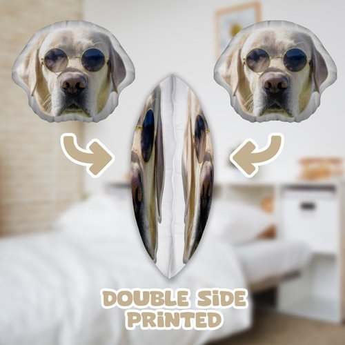 Custom Pet Pillow - Personalized Dog & Cat Face Pillow | Unique Pet Memorial Gift for Animal Lovers