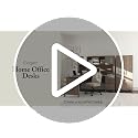 Bush Home 72-Inch Desk Hutch with Shelves and Frosted Glass Doors for Office Storage