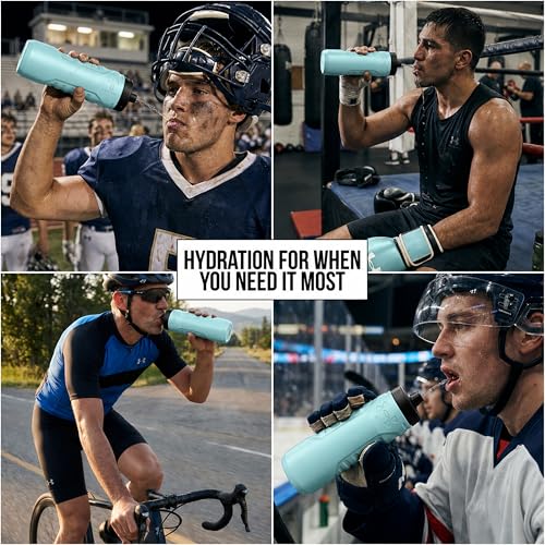 Sideline Sports Squeeze Water Bottle 32 oz with Quick-Shot Lid