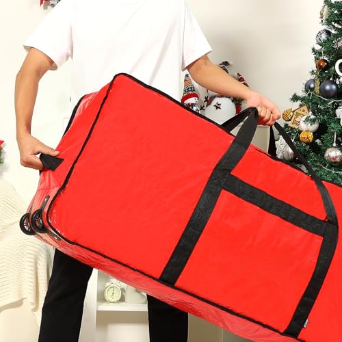 Rolling Christmas Tree Storage Bag with Wheels for 4.5-7 Ft Trees