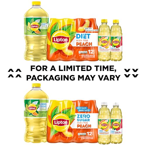 Zero Sugar Green Tea Citrus Iced Tea - 16.9 fl oz Bottles (12 Pack)