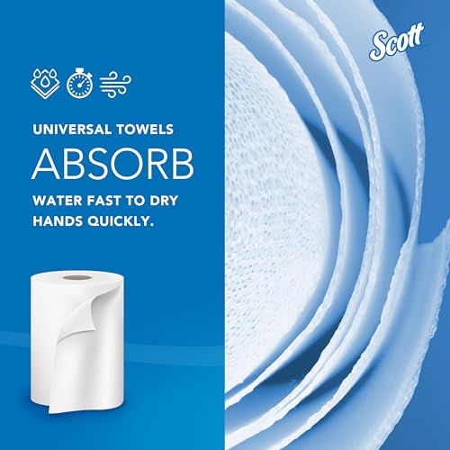 Commercial Hard Roll Paper Towels - White, 800 ft Rolls (6 Pack)