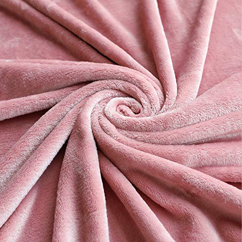 TASTHROW Large Flannel Fleece Throw Blanket, 50x70 Inch - Soft 350GSM Cozy Plush