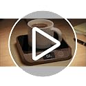 MADCKDEDRT Black 2-in-1 Coffee & Candle Warmer, Electric Desk Mug & Candle Heater
