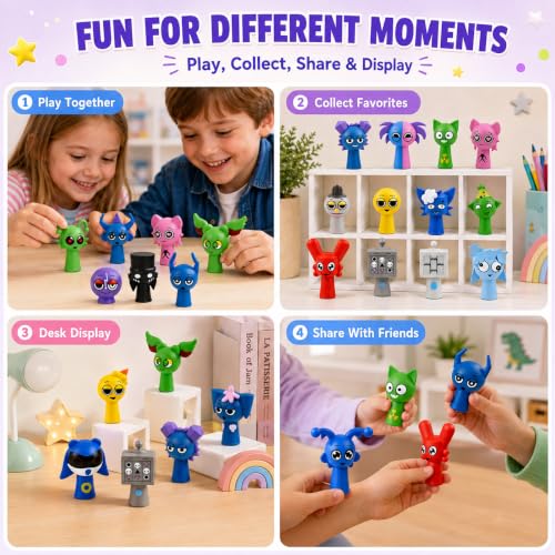 DONGYING 2026 Christmas Advent Calendar with 24 Multicolor Sprunky Action Figures