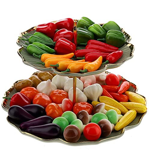 70 Pcs Artificial Mini Vegetables Set - Realistic Foam Faux Food Decor