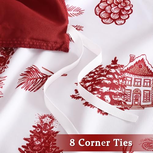 Christmas Duvet Cover King Size - Soft Microfiber Reversible Bedding