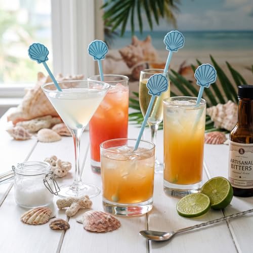 48 Pcs Coastal Bachelorette Swizzle Sticks Set - Last Toast on the Coast